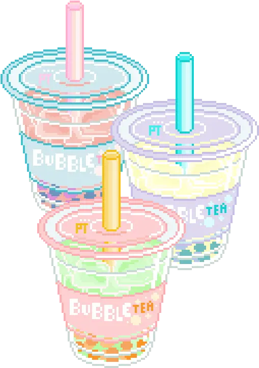 Transparent Background Bubble Tea Discovered By Bean Cute Aesthetic Kawaii Bubble Tea Png Bubbles Transparent Background