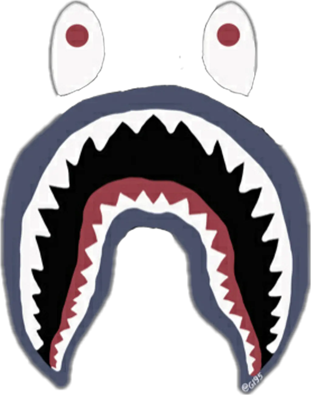 Skyfucker Rh Picsart Com Png Image Bape Shark Logo Png Bape Shark Png