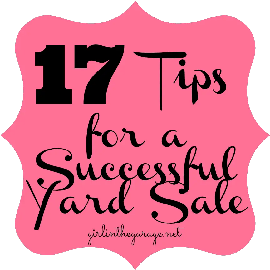 Yard Sale Png 17 Tips For A Successful Yard Sale 737894 Language Yard Sale Png