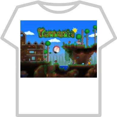 Terraria Logo Roblox T Shirt Free Nike Png Terraria Logo