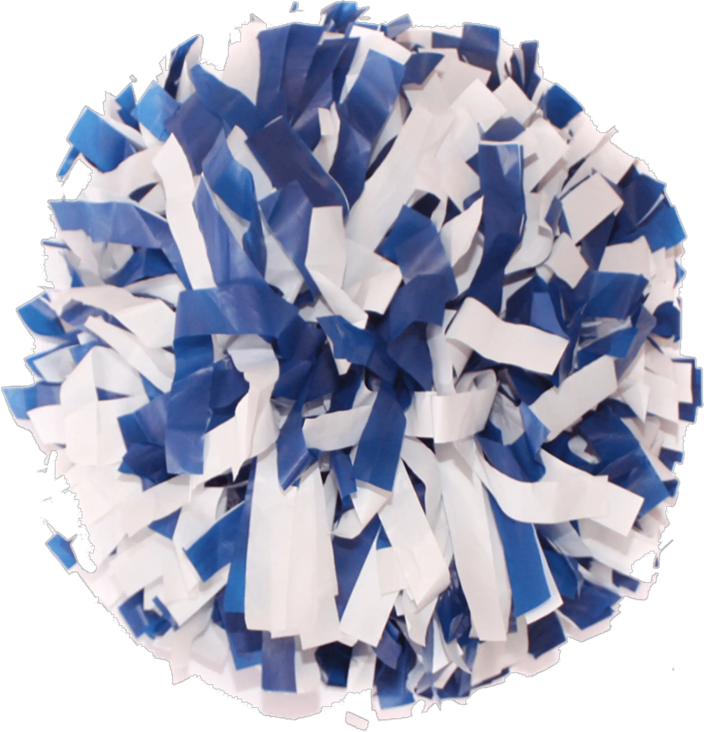 Plastic White And Royal Blue 6 Transparent Pom Pom Png Pom Poms Png