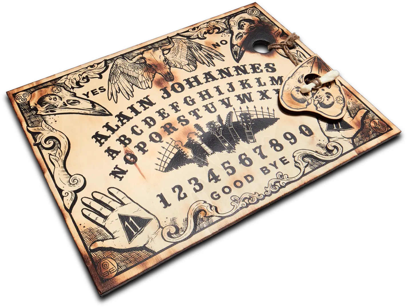 Ouija Board With Planchet Bone Ouija Board Png Board Png