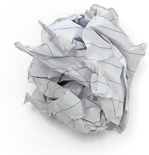 Trash Garbage Crumpled Paper Png Crumpled Paper Png