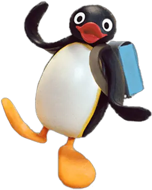 Pingu Going To School Transparent Png Stickpng Pingu Bouncy Fun School Transparent Background