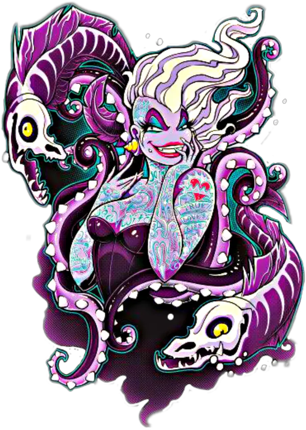 Download Hd Ursula Sticker Disney Ursula Pin Up Jehsee Art Png Ursula Png