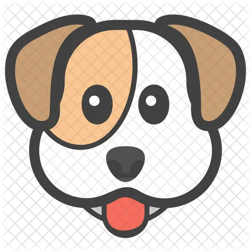 Dog Emoji Icon Of Flat Style 1 Link Png Dog Emoji Png
