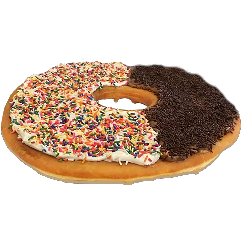 Mcdaffau0027s Donut Cakes Half And Half Donuts Png Donuts Transparent
