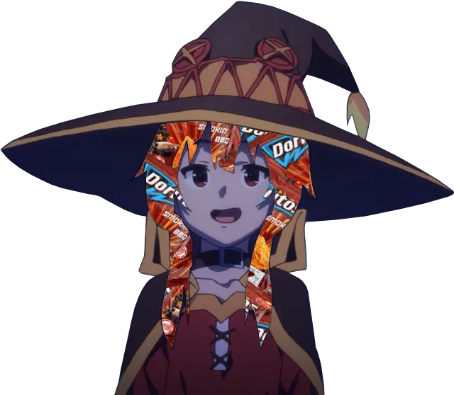 Konosuba Megumin Anime Sticker By Babygiorno Anime Witch Girl Cute Png Megumin Transparent