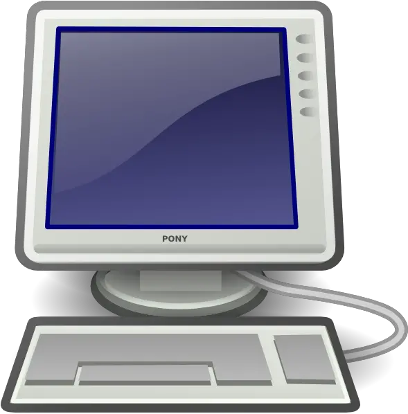 Computer Clipart Png 2 Image Computer Screen With Keyboard Computer Clipart Png