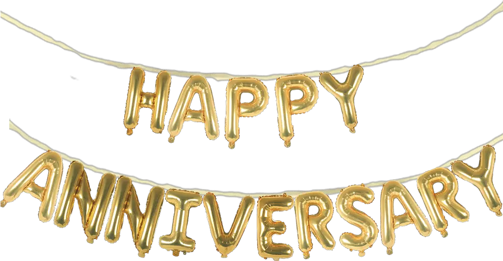 Happy Anniversary Banner Transparent Chain Png Anniversary Png