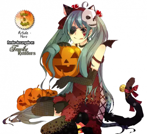 Png Miku Neko Hatsune Miku Halloween Gif Vocaloid Logo