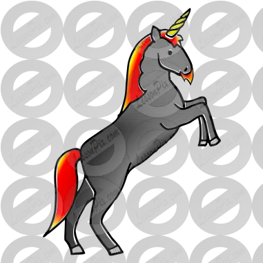 Male Unicorn Picture For Classroom Therapy Use Great Illustration Png Unicorn Clipart Transparent