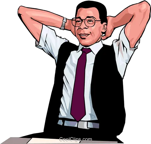 Business Man Relaxing Royalty Free Vector Clip Art Sandeep Maheshwari Bangla Png Business Man Png