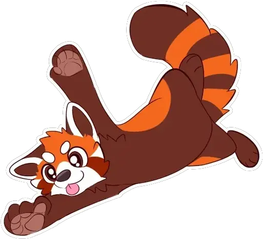 Red Panda Whatsapp Stickers Stickers Cloud Cartoon Png Red Panda Transparent