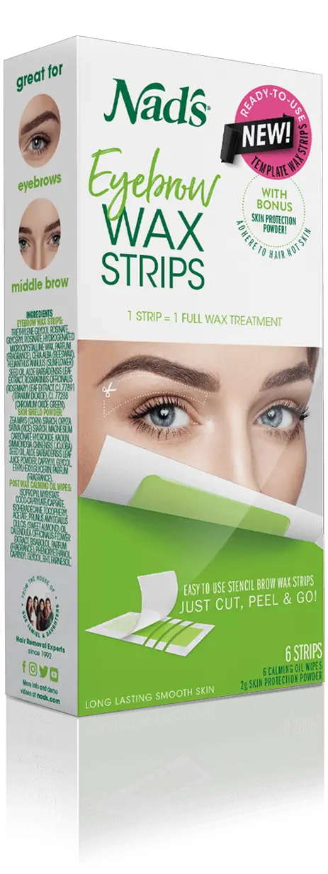 Nadu0027s Hair Removal Eyebrow Wax Strips Wax Strips For Your Eyebrows Png Brows Png