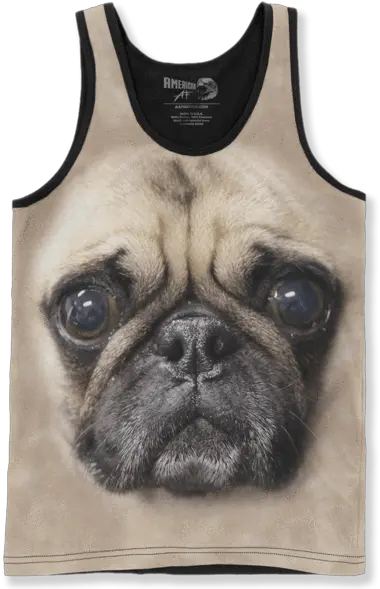 Squints Sandlot Tank Top Png Image With X Ray Of A Pug Pug Face Png