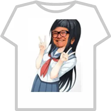 Danny Devito Chan Roblox Anime Girl Peace Sign Png Danny Devito Transparent