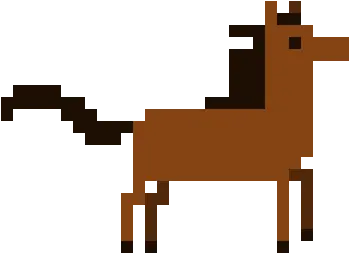 Pixilart Pixel Horse By Hamiltonhorses Cartoon Png Cartoon Horse Png