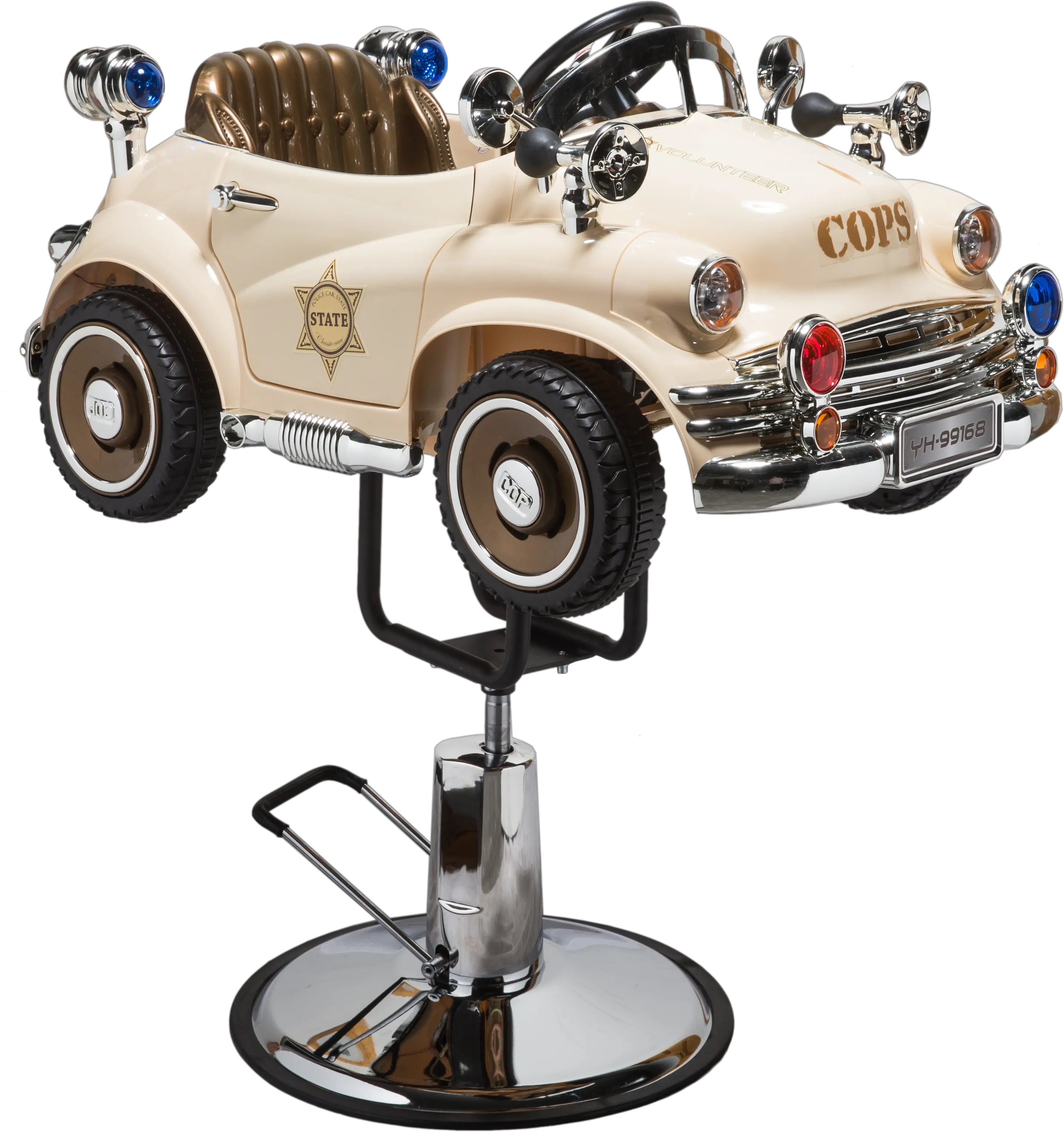 Children Chair Kc005 Cop Car Car Barber Chair Png Cop Car Png