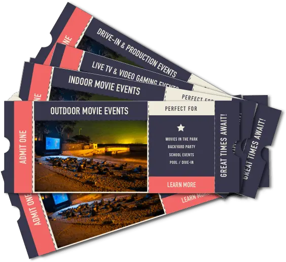 Outdoor Movieticket U2013 Seemedia Flyer Png Movie Ticket Png