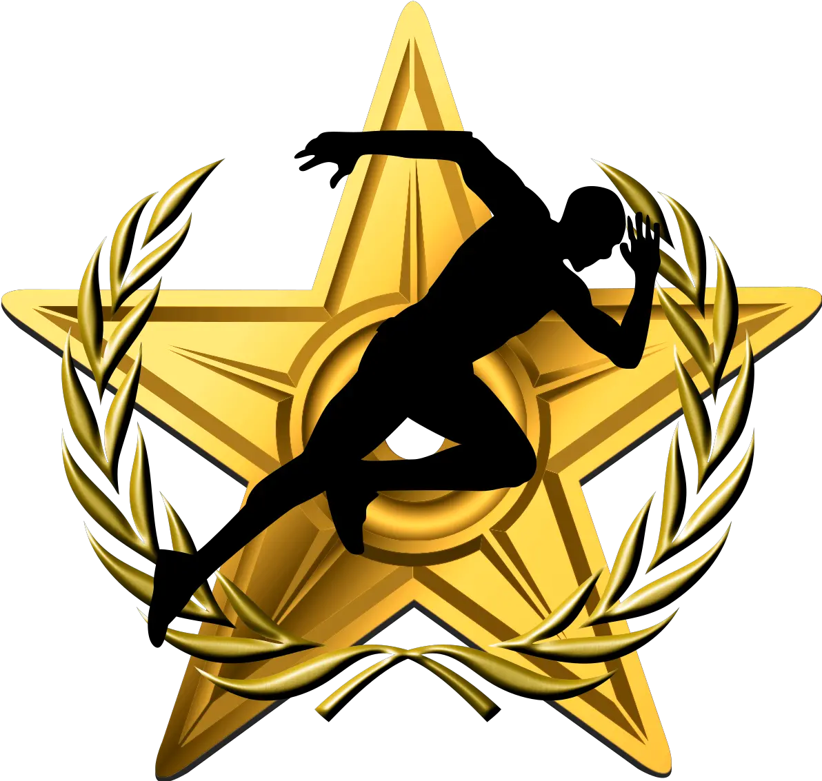 Fileathletics Gold Barnstar With Laurel Wreathsvg Sporty Png Laurel Icon