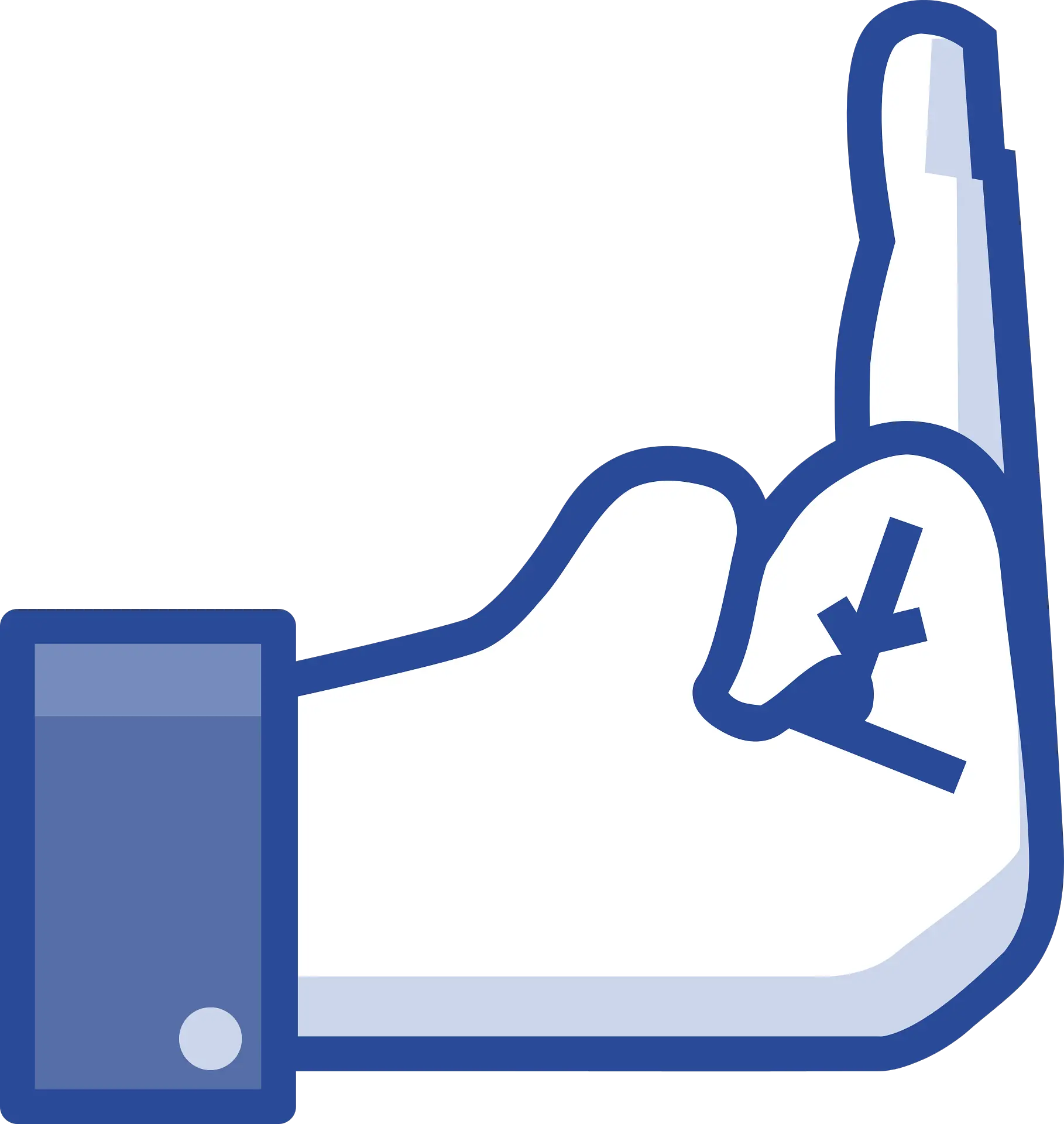 Download Like Button T Shirt Middle Facebook Finger Vote Hq Facebook Like Middle Finger Png Vote Png