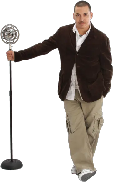 Man Standing With Microphone Png Official Psds Man Microphone Png Man Standing Png