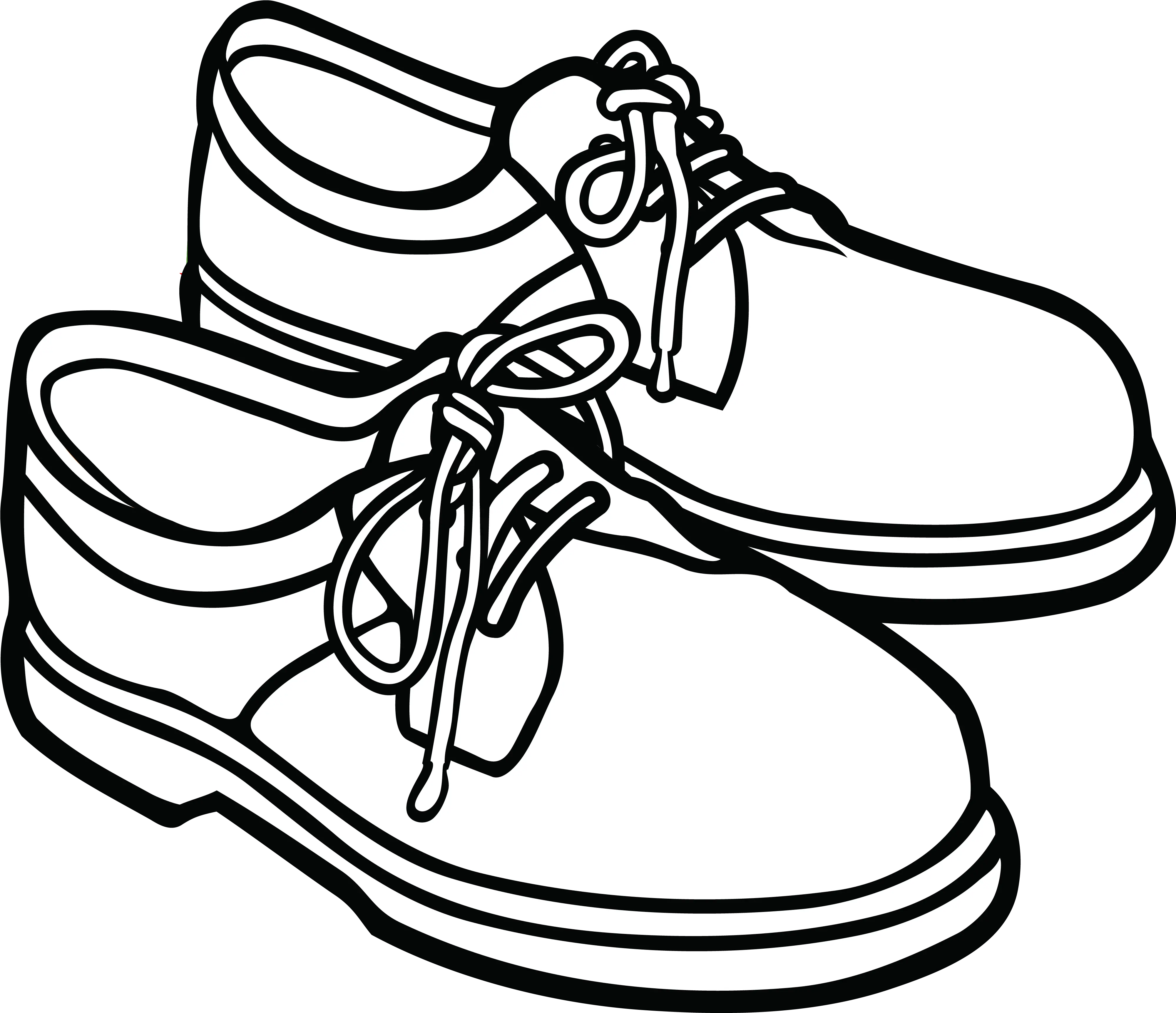 Library Of Men Shoes Png Transparent Files Black Shoes Clipart Black And White Sneaker Png