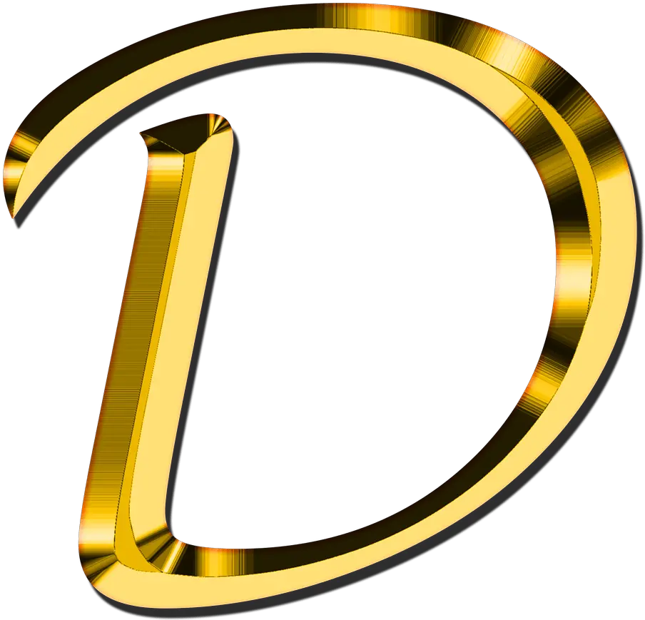 Transparent D Bodumwesternscandinaviaorg Gold Letter D Png Dice Transparent Background