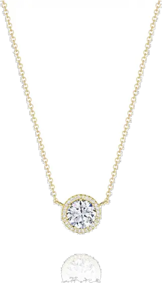 Tacori 18k Yellow Gold Diamond Necklace 16 Chain Necklace Png Diamond Chain Png