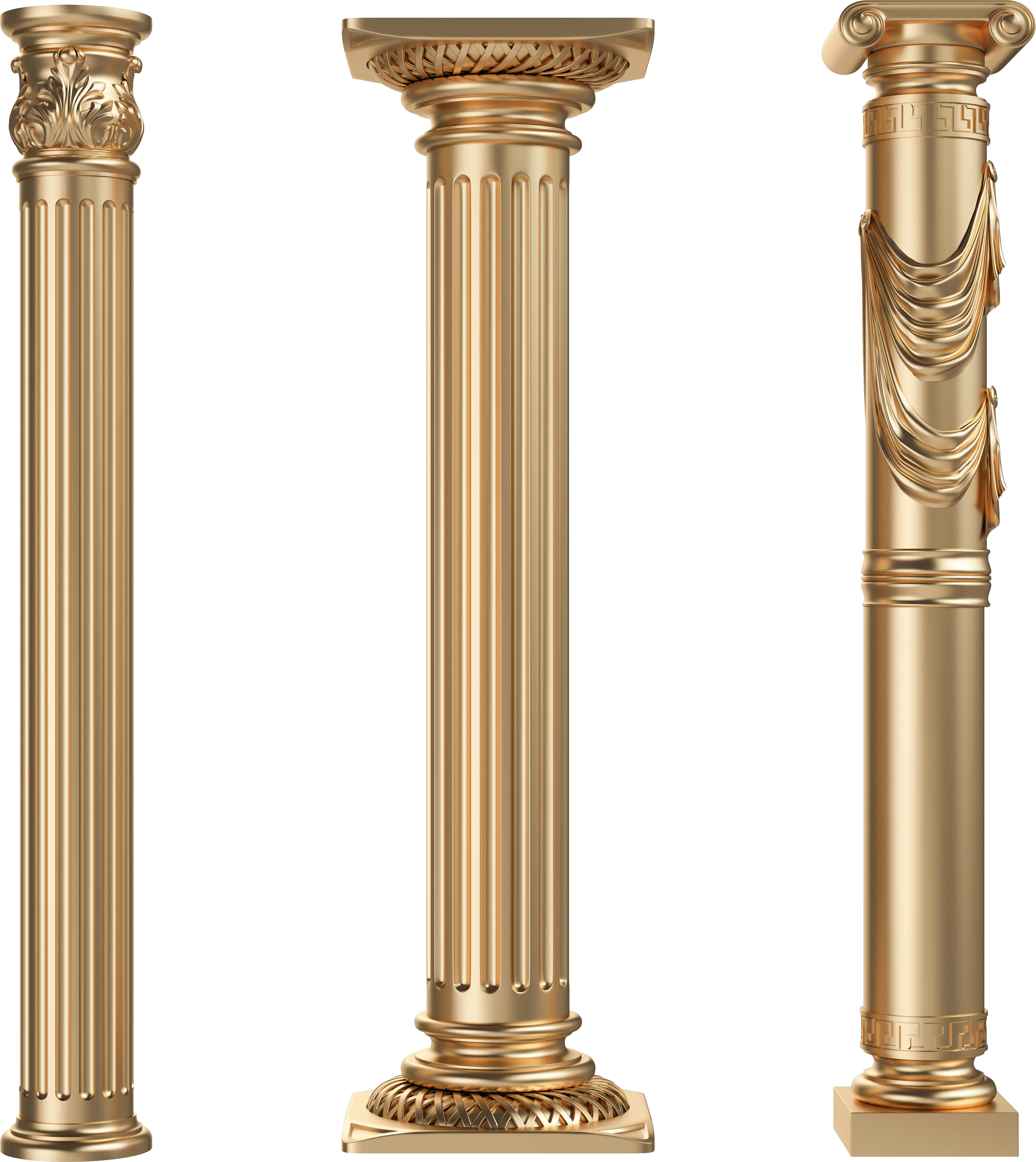 Download Style Gold Column Pole Roman Retro European Clipart Golden Pillar Png Pole Png