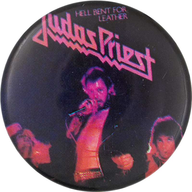 Judas Priest Hell Bent Busy Beaver Button Museum Judas Priest Wallpaper Logo Png Judas Priest Logo