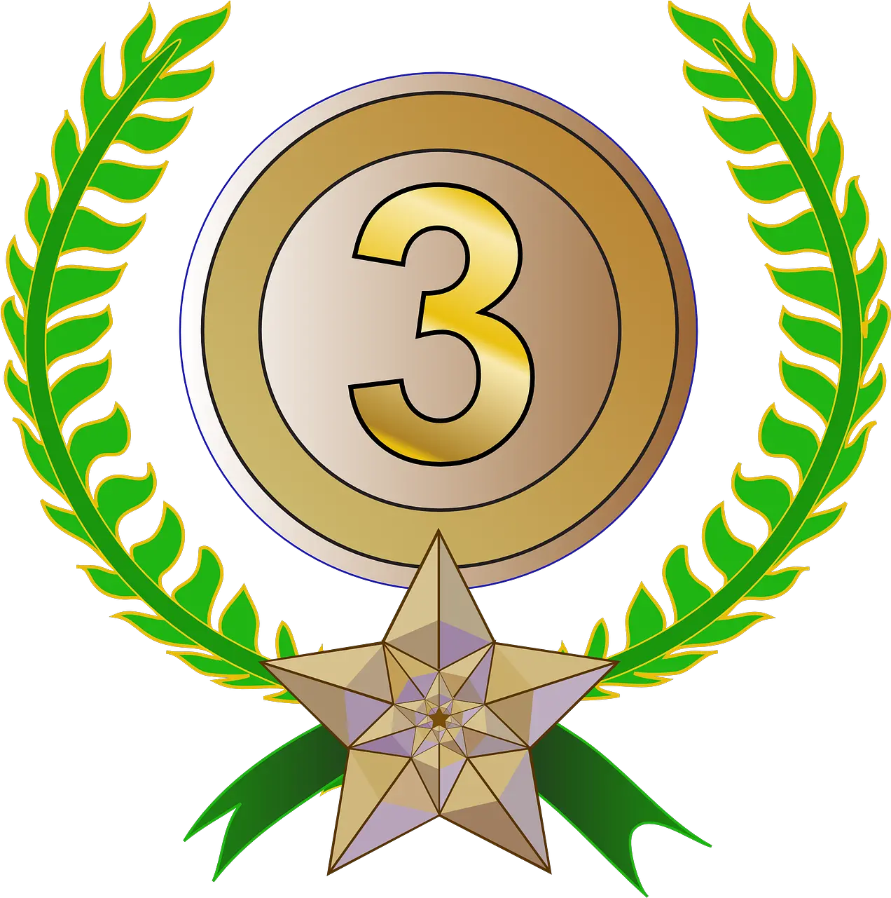Award Trophy Laurel Wreath Free Vector Graphic On Pixabay 2nd Place Transparent Png Laurel Icon