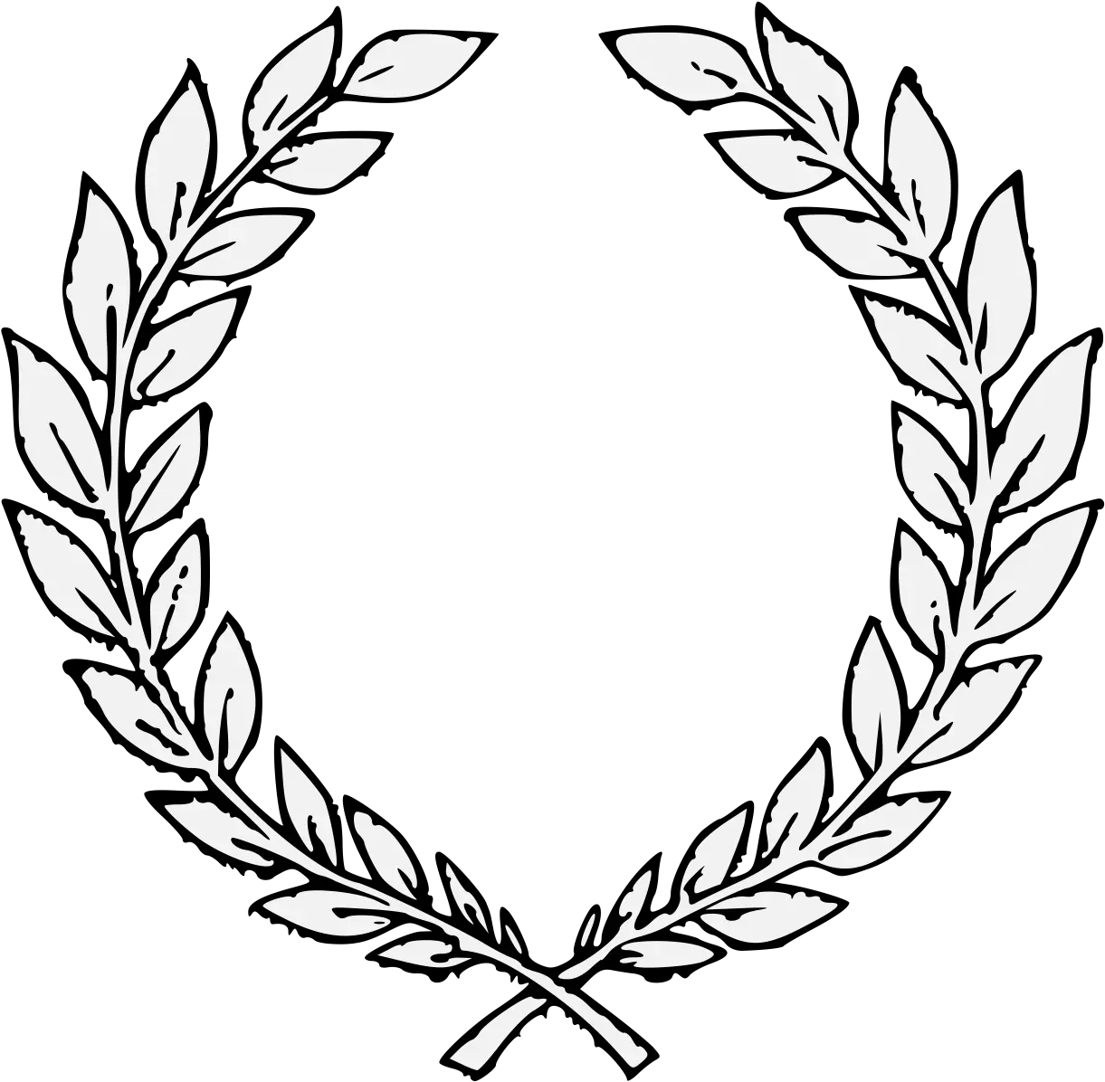 Laurel Traceable Heraldic Art Transparent Background Laurel Wreath Transparent Png Laurel Png
