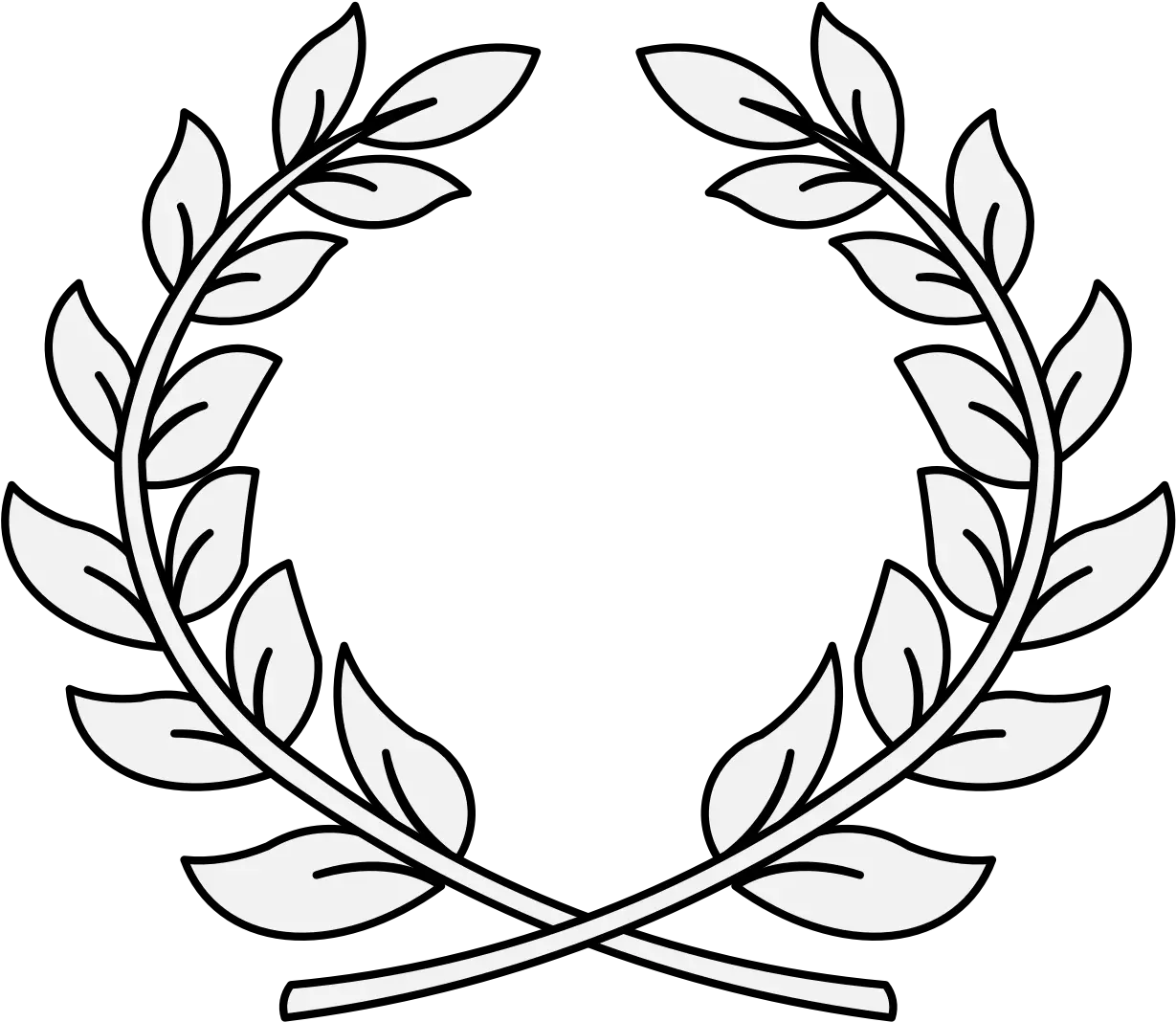 Laurel Traceable Heraldic Art Clip Art Branch Circle Png Laurel Wreath Transparent