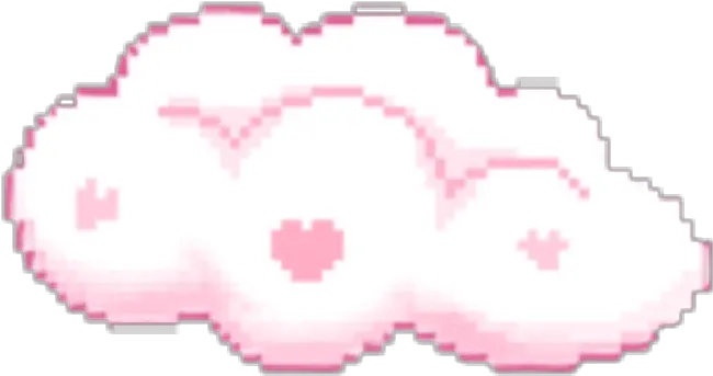 Cloud Nube Pink Rosa Kawaii Cute Pixel Kawaii Cloud Pixel Png Nube Png