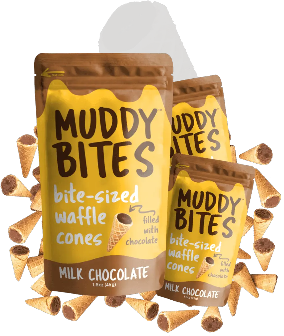 Download Muddy Bites Packaging Muddy Bites Uk Hd Png Muddy Bites Waffle Cone Bite Png