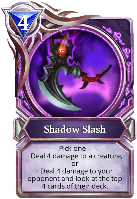 Shadow Slashu0027s Data From Gods Unchained Tcg Asset Analyzer Fictional Character Png Slash Mark Png