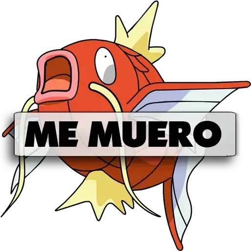 Pokémon Y Cosas Whatsapp Stickers Stickers Cloud Magikarp Transparent Png Pokemon Red Logo