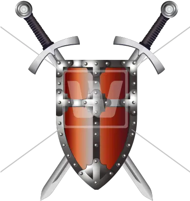 Download Hd Cross Swords And Shield Png Sword Shield Png Sword Transparent Background