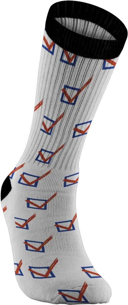 Vote Check Mark Png Transform The Vote Check Mark Socks Horizontal Sock Png