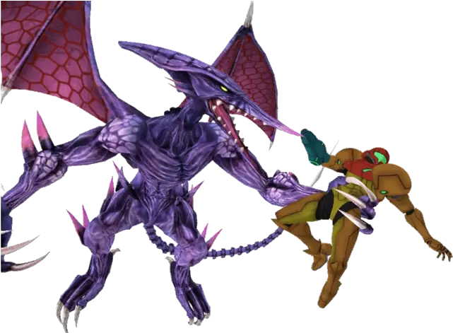 Download Hd Angel Gloryu0027s Resized Ridley Holding Samus Other M Design Png Ridley Png