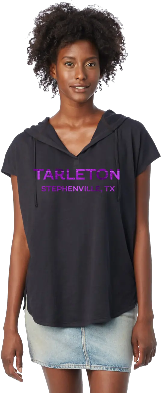 Tarleton State University Texans Womenu0027s College Town Jersey Poncho Jheri Curl Png Texans Png