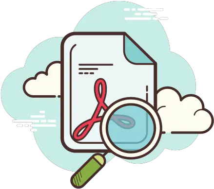 Pdf Icon In Cloud Style Png Transparent