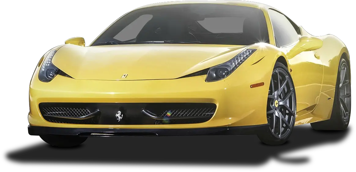 Yellow Car Png Yellow Ferrari 458 Italia Car Png Image Yellow Ferrari Ferrari Png