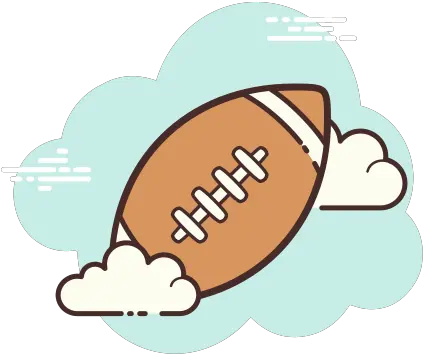 American Football Ball Icon In Cloud Style Cute Aesthetic Bank Icon Png American Football Icon