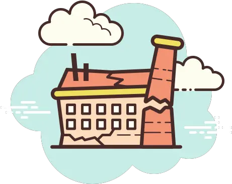 Factory Breakdown Icon In Cloud Style Vertical Png Factory Icon