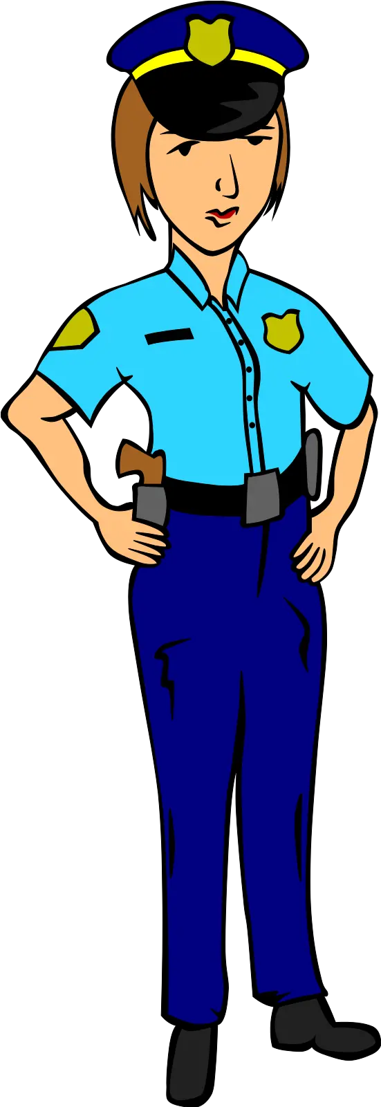 Woman Police Svg Vector Clip Art Svg Clipart Female Police Officer Clipart Png Cop Hat Png