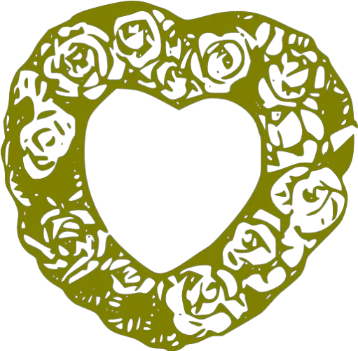 Olive Heart 45 Icon Decorative Png Heart Icon Circle