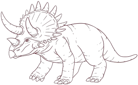 Transparent Png Svg Vector File Animal Figure Triceratops Png